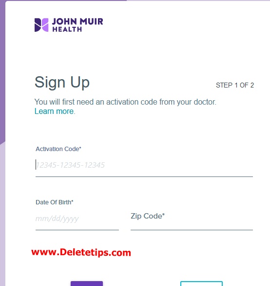 Signup John Muir Health Account – How to Create John Muir Health Account