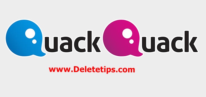 How to Delete QuackQuack Account - Deactivate QuackQuack Account.